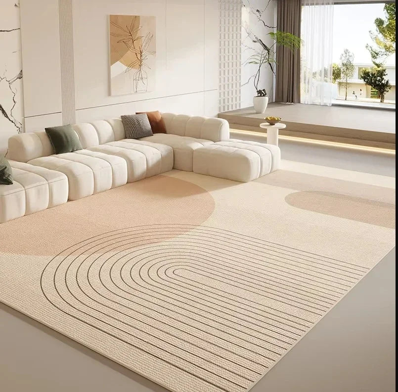 VIKAMA Simple And Light Luxury Living Room Carpet, Bedroom Anti-Slip And Anti-Stain Sofa, Coffee Table Carpet, Home Decoration