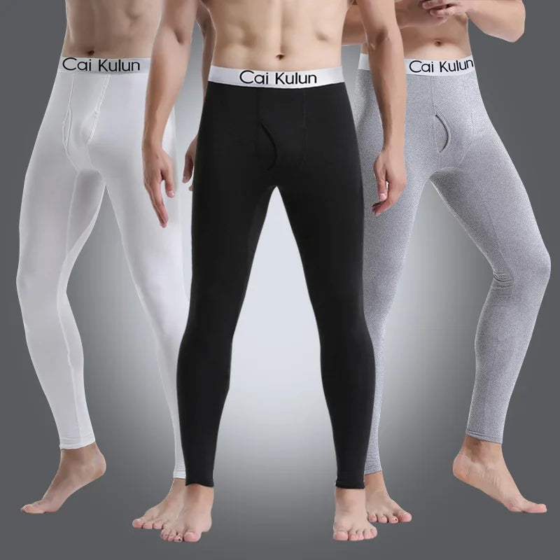 Winter Men Thermal Underwear Man  Leggings Tights Warm Long Pants Thermo Compression Pants Bottoms Tights Homme Clothes 3XL