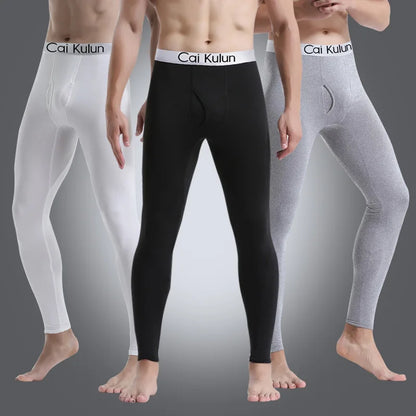Winter Men Thermal Underwear Man  Leggings Tights Warm Long Pants Thermo Compression Pants Bottoms Tights Homme Clothes 3XL