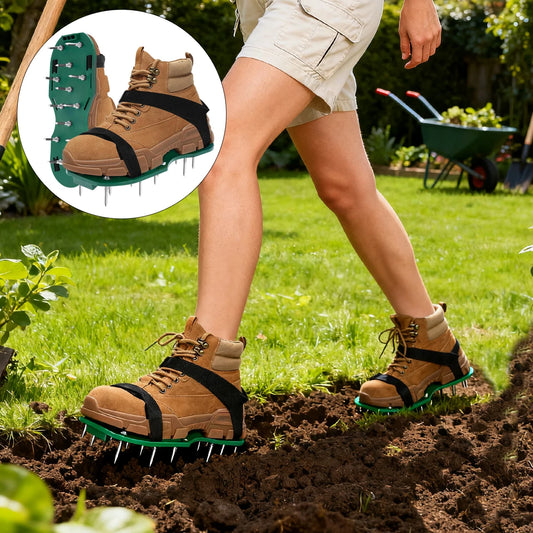 Lawn Aerator Shoes Adjustable Spiked Aerating Sandals Machine Gardening Tools Products Manual Ground Surcador Accessories Tool