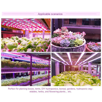 LED Grow Light 5V USB Plug Full Spectrum Led Bar Lamp for Plants High Luminous Efficiency 30cm for Grow Tent Greenhouses Flowers