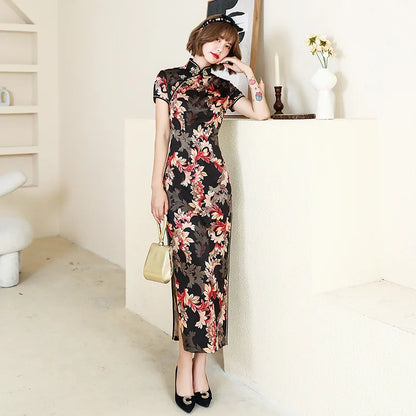 Fashion Clothes Party Vintage Casual Summer Elegant Traditional Chinese Clothing Cheongsams Chinese Dress Qipao Ethnic Style