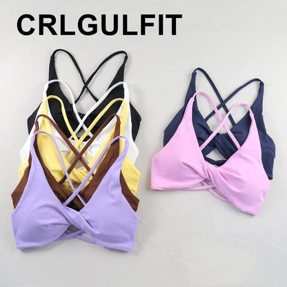 Sexy Slim Shoulder Straps Somfortable High Stretch Sports Underwear Gym Workout Breathable Detachable Yoga Bra