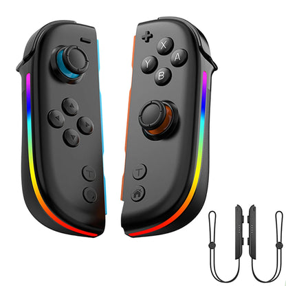 Bluetooth 5.3 Gamepad Controller For Nintendo Switch/OLED/Lite Joycon RGB Colorful Light L/R Wireless Game Console Joystick