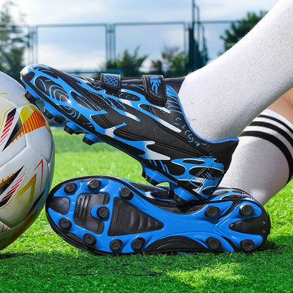 New Men Kids Football Boots Ultralight Boys Professional Soccer Shoes Cleats Non-Slip Match Grass Training Shoes Drop Shipping