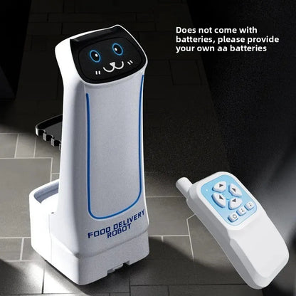 Children's food delivery robot remote control car toys boys and girls induction automatic intelligent transportation snacks