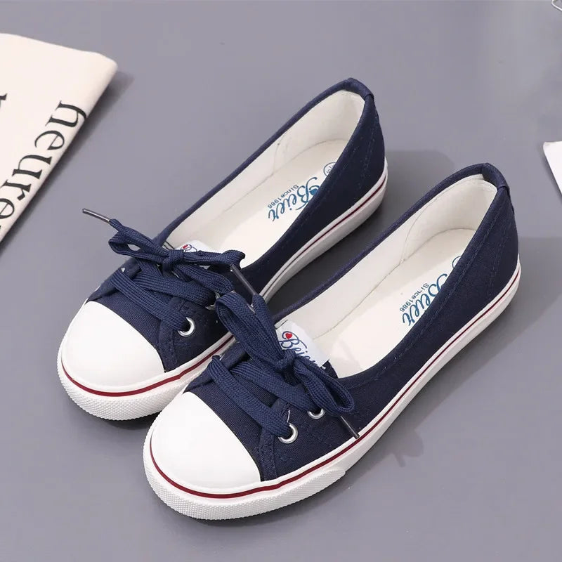 New Women Shoes Fashion Canvas Shallow Casual Shoes for Woman Comfort