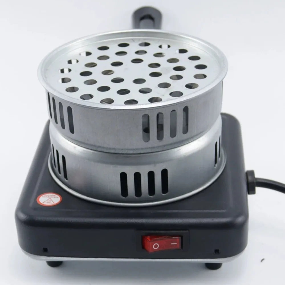 Electric Hookah Charcoal Burner Stove 500W/1000W Shisha Nargile Coal Starter Heater with Handle for BBQ&Smoking