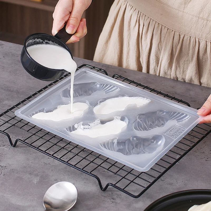 Fish Mold 3D Koi Fish Shape Plastic Cake Chocolate Jelly Mould Mold DIY Soap Handmade Sugarcraft Mold Baking Molds форма рыба