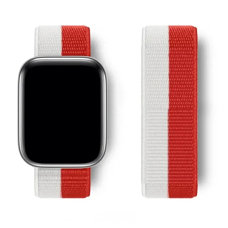 Nylon loop For Apple Watch Band Ultra-2 49mm 44mm 40mm 45mm 41mm Sport pride Bracelet iwatch Strap Series 9 8 se 7 6 5 4 3