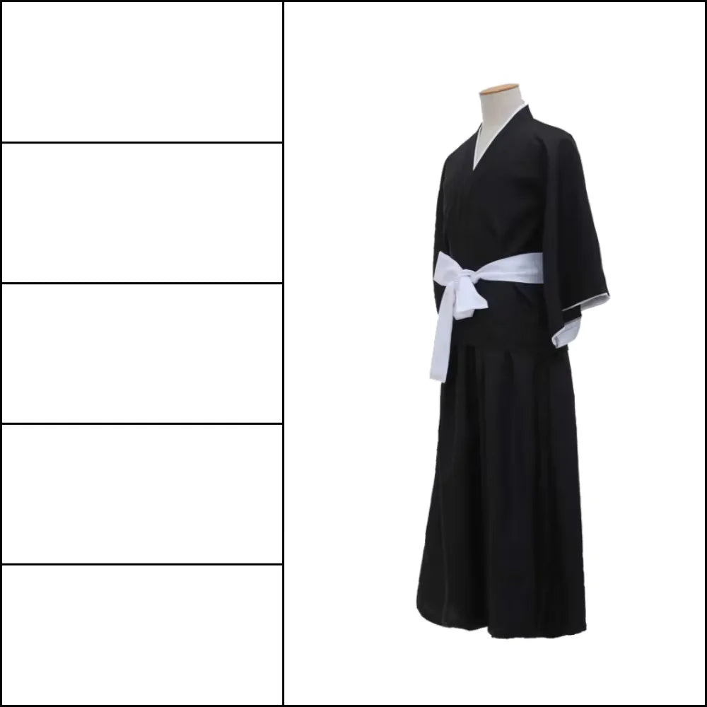 BLEACH Kuchiki Rukia Shinigami Cosplay Costume Wig Shoes Set Anime Halloween For Woman Men Clothes