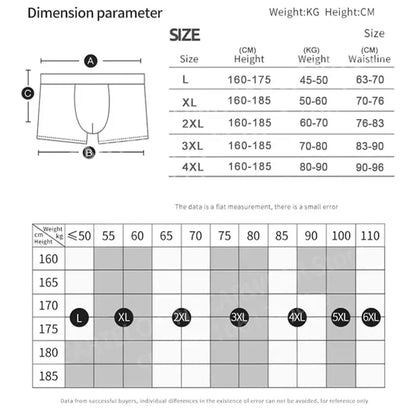 4PCS/Set Boxers Ice Silk Man Underwear Boxer Graphene Men Underpants Breathable Comfortable Men's Panties Ultrathin Shorts Trunk