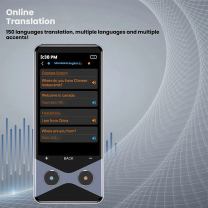 AI 4G Intelligent Translators 150 Language with Real-time Online Offline Translation Capabilities Including Photo Translation