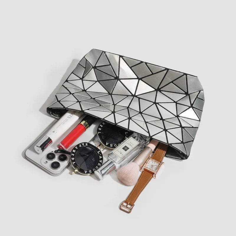 Women's Stylish Foldable Rhombus-Patterned Crossbody Bag, Korean and Japanese Trendy Shoulder and Handbag, Popular Fashion Item
