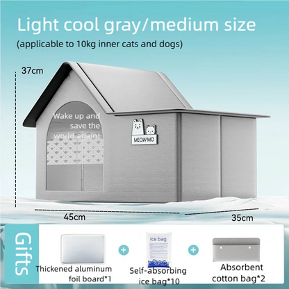2025 Cat Air Conditioning House With Frame Summer Cat Cooling House Cat Ice House Dog Ice House Dog Four Seasons Cat Pet Igloo