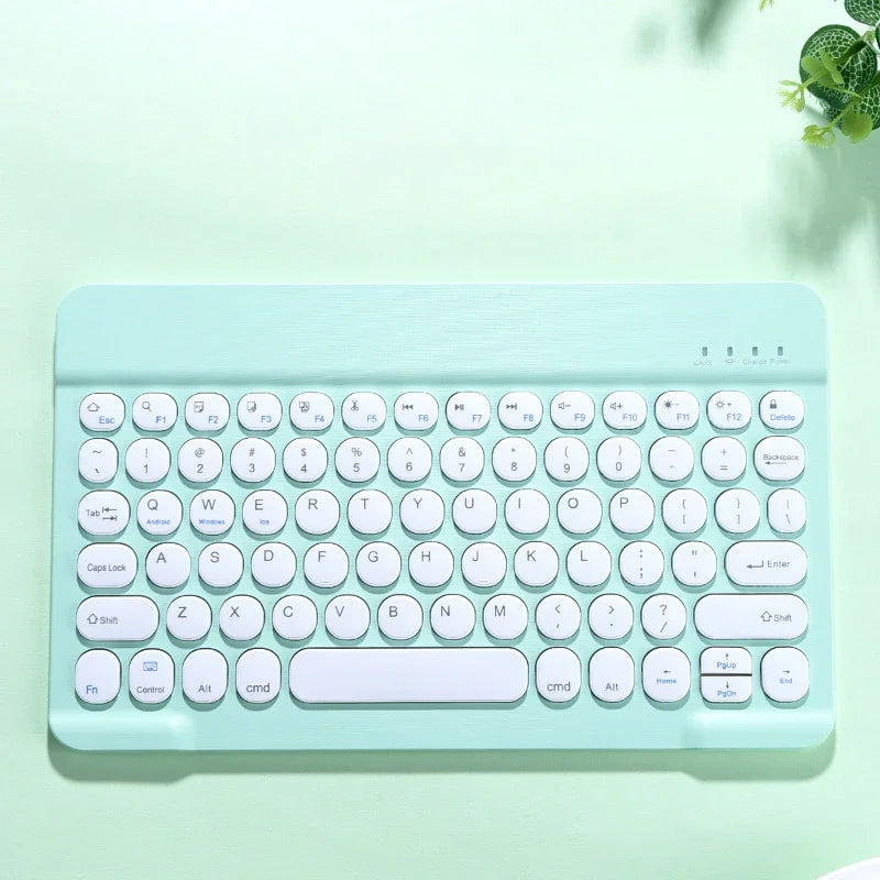 Spanish/English Keyboard Ultra Thin Wireless Keyboard Mouse for iPad Pro for Xiaomi Samsung Keyboard Bluetooth 10 inch
