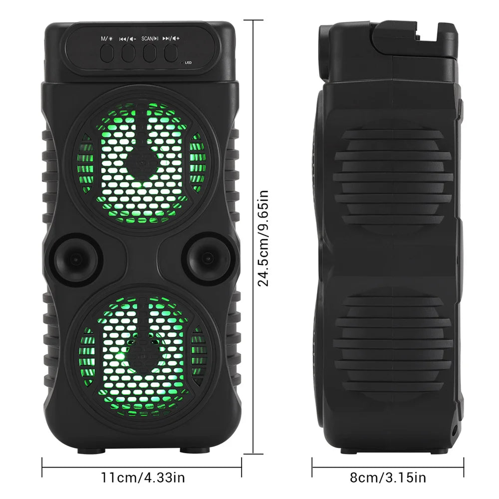 1000w Portable Bluetooth Outdoor Speaker Music Stereo Subwoofer Bass