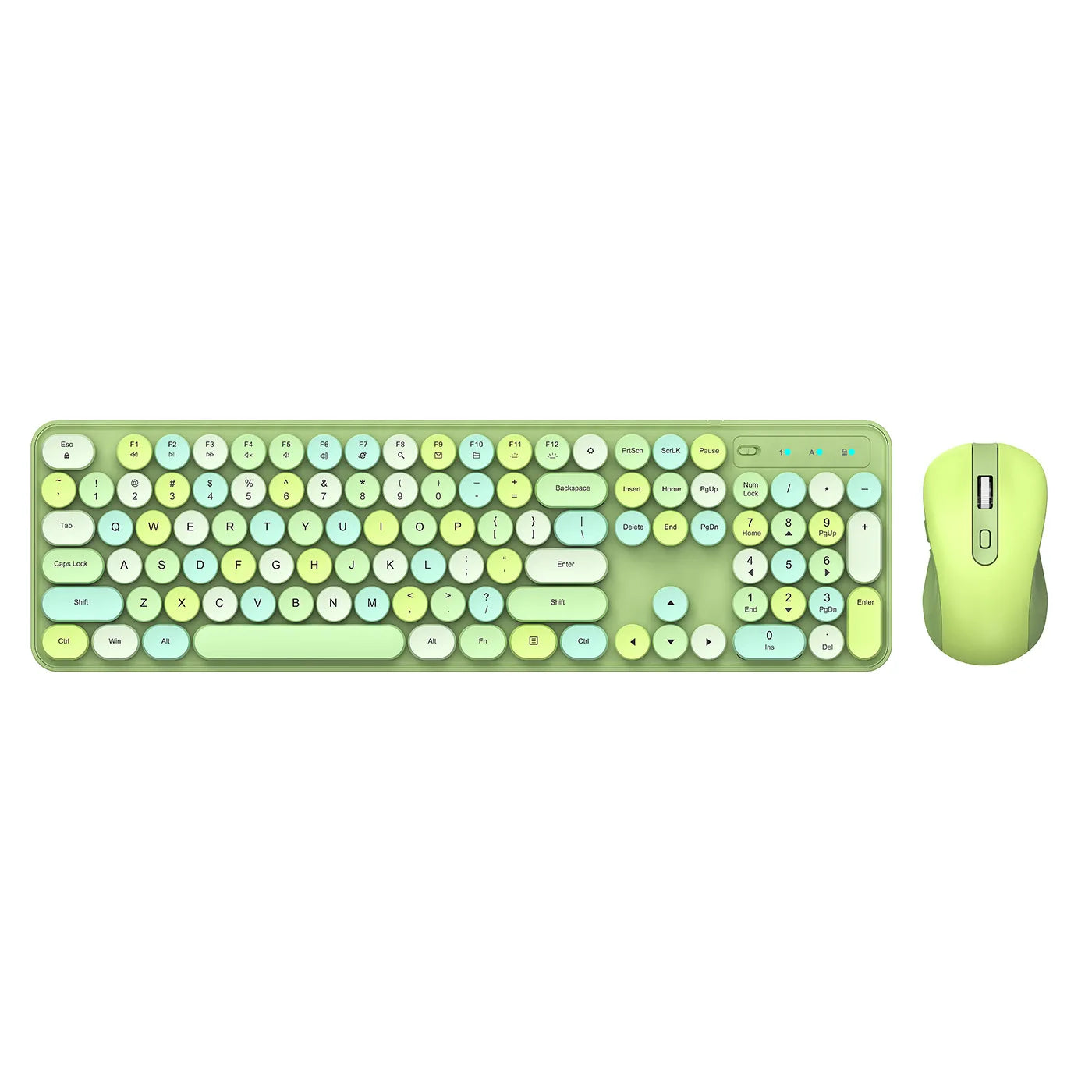 Wireless Keyboard Mouse Set High-Looking Girl Silent Office retro Cute Pink
