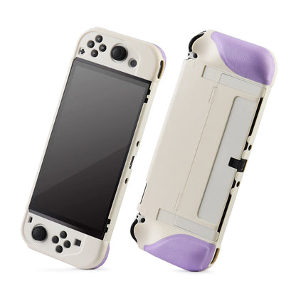 2023 New Switch OLED Case Game Console All-in-One Case Surface Silicone Oily Grip Color Clash