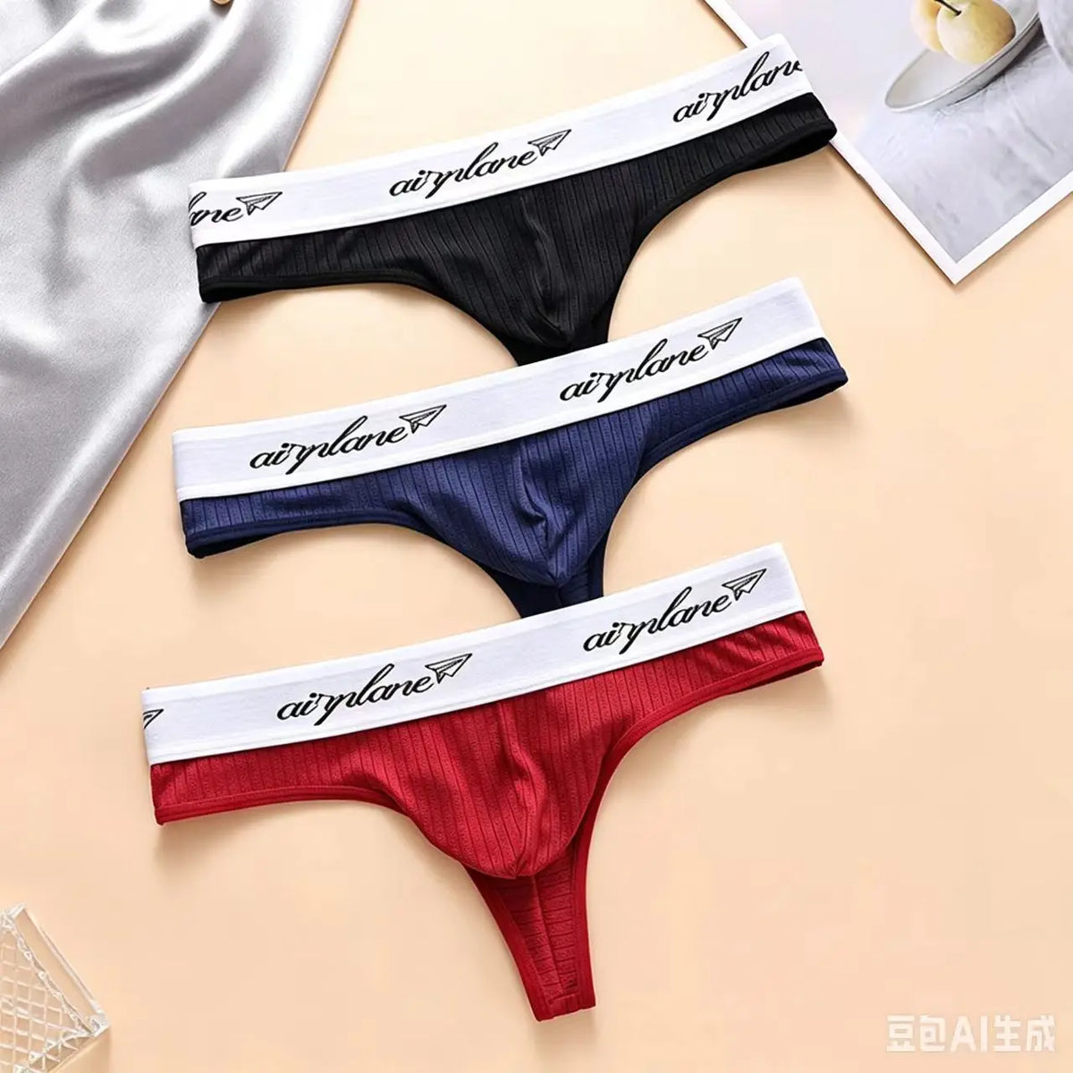 3PCSports Solid Men Thong Male Cotton Breathable G-String Seamless No Trace Sports Panties Sexy T-back Exotic Lingerie Plus Size