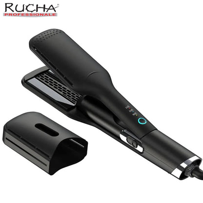 Professional Hair Straightener With Hot Air Ionic Hair Flat Iron 230°C Ceramic Coating Plate Hair Styler