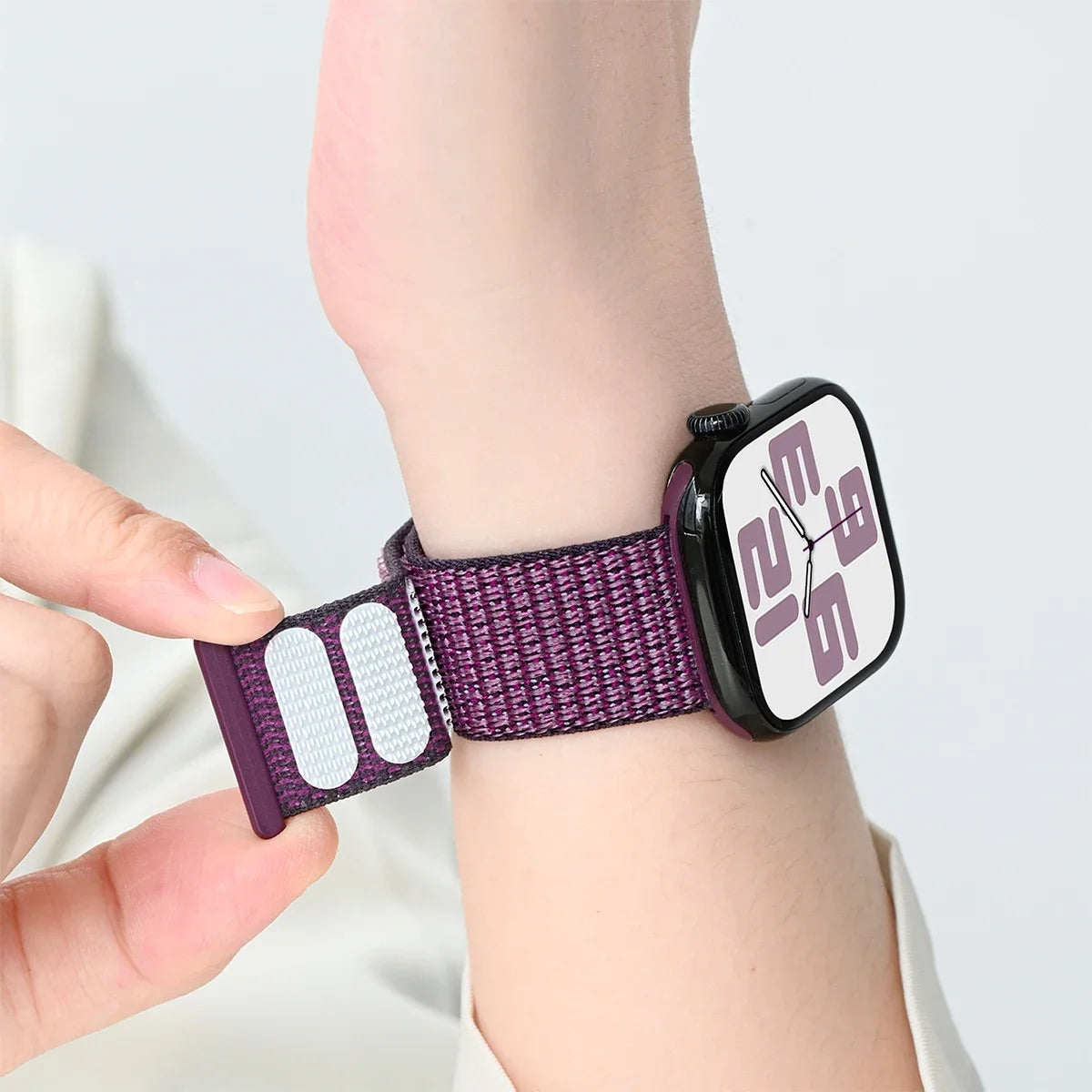 Nylon Loop for Apple Watch Band S11 46mm 40mm 44mm 45mm 42mm 41mm 49mm Smart Belt Bracelet for IWatch 11/10/9/8/7/6/SE/5/4 Strap