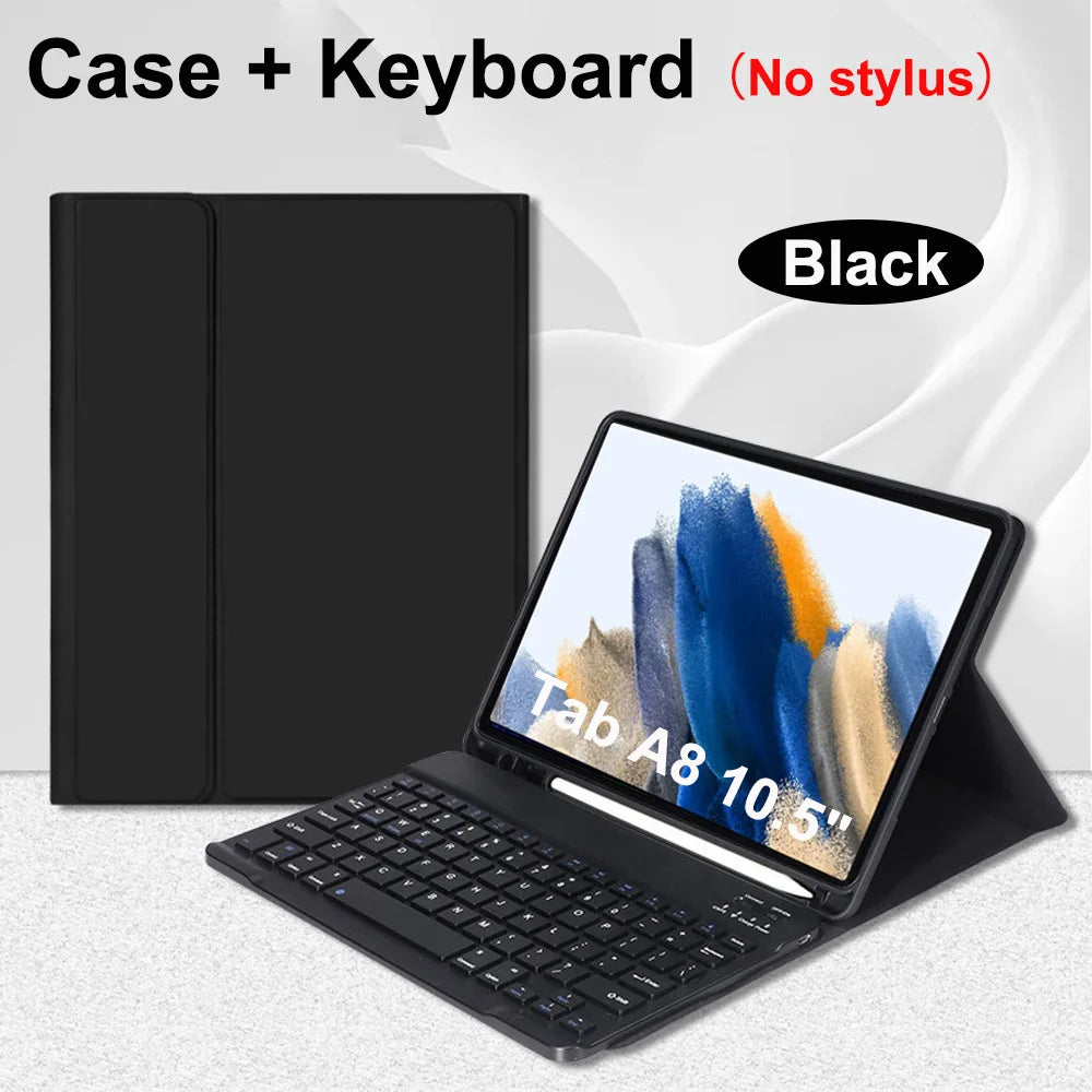 Case for Samsung Galaxy Tab A8 10.5 Inch,Wireless Bluetooth keyboard cover for Tab A8 10.5 Inch,Samsung Smart Stand Cover