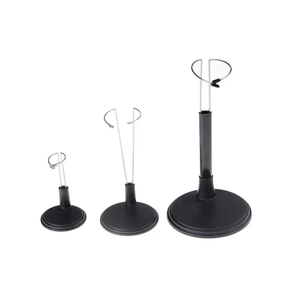 Doll Bracket White Black 15/20/25/35/45CM Adjustable Metal Stand Holder Toy Store Display Support Accessories Toy Store Display