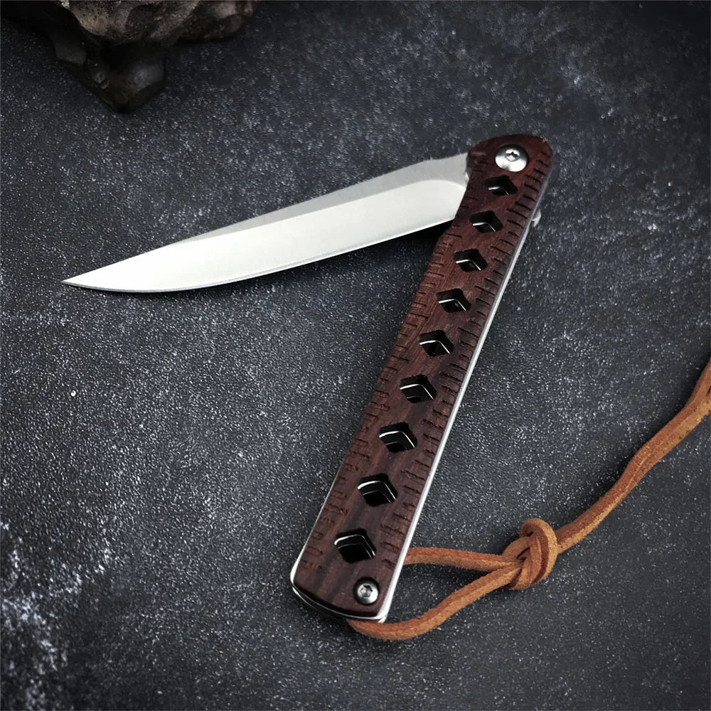 Folding Knife Outdoor Hiking Travel Camping Barbecue Fishing Climbing Mountaineering Field Exploration Practical Tool