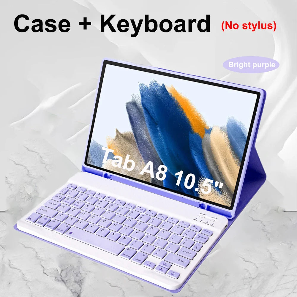 Case for Samsung Galaxy Tab A8 10.5 Inch,Wireless Bluetooth keyboard cover for Tab A8 10.5 Inch,Samsung Smart Stand Cover