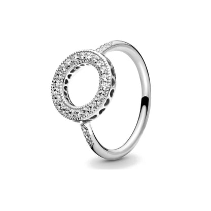 925 Sterling Silver Red Luminous firefly Heart Stone Snowflake Daisy Ring Rings Wedding Fashion Fine Jewelry For Mother Day