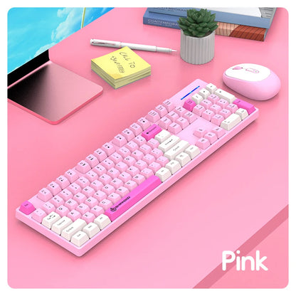 Shipadoo Gaming Wireless Keyboard and Mouse Combo Set,Computer Wireless Laptop Desktop Office Accessories Free Wireless Mouse