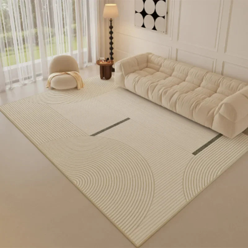 VIKAMA Simple And Light Luxury Living Room Carpet, Bedroom Anti-Slip And Anti-Stain Sofa, Coffee Table Carpet, Home Decoration