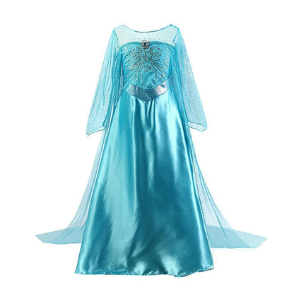 Elsa Anna Kid Princess Girls Dress Rapunzal  Kids Cosplay Halloween Vestidos Children Costume Birthday Party Dress