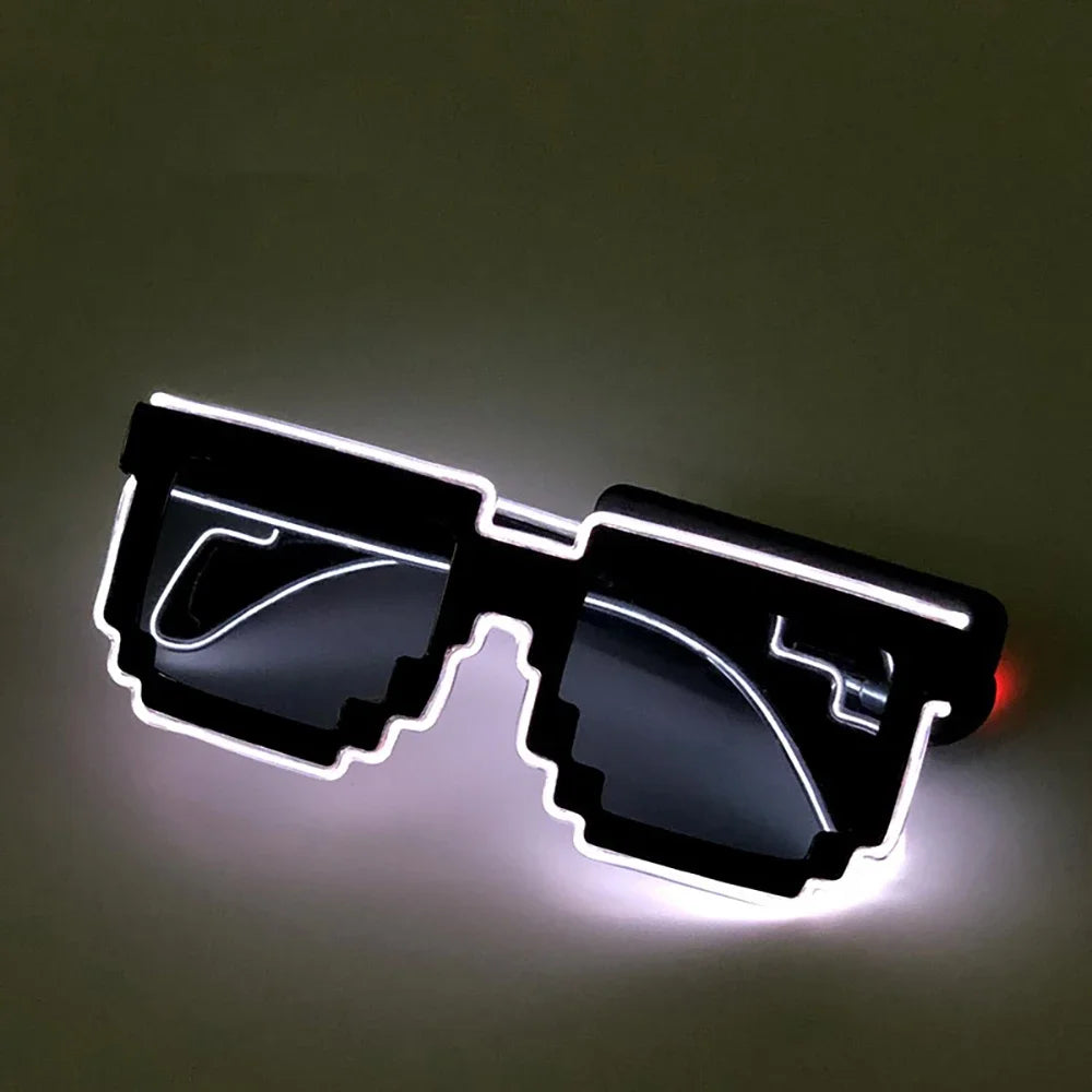Wireless Light Up Glasses,LED Luminous Glasses Glow in the Dark Party Supplies Gift for Party, Dance, DJ, Halloween, Christmas