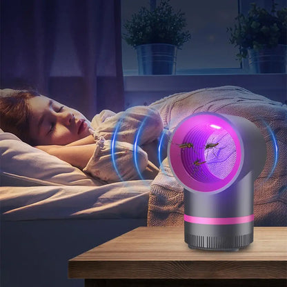 USB Rechargeable Electric Shock Inhalation Mosquito Killer Lamp, Portable Bug Zapper Fly Trap for Indoor Outdoor Home