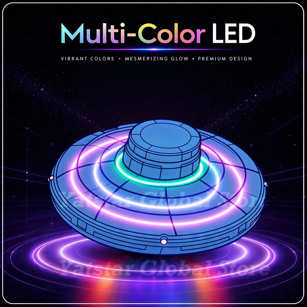 Sensing Magic Flying Ball Automatic 360 Rotation LED Luminous Toys Floating Spinner Outdoor Party Game Holiday Gift Teens Adults