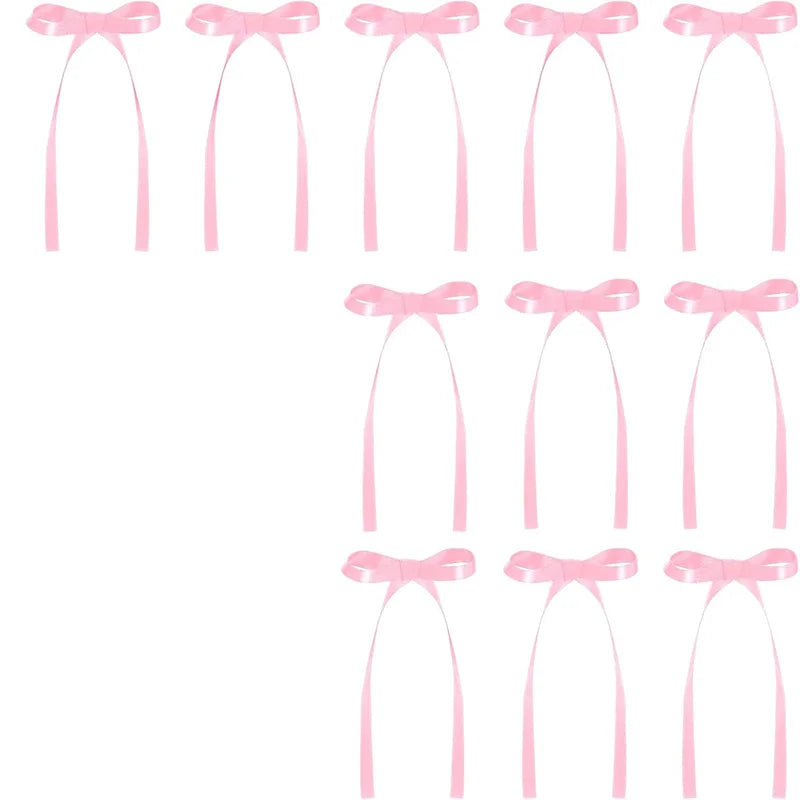20/30Pcs Bow Cake for Cake Black Red Pink Ribbon Cake Bow Topper Decoration Birthday Decoration Party Supplies Bow Cake Toppers