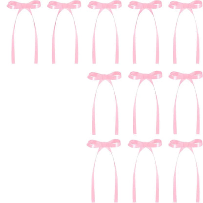 20/30Pcs Bow Cake for Cake Black Red Pink Ribbon Cake Bow Topper Decoration Birthday Decoration Party Supplies Bow Cake Toppers