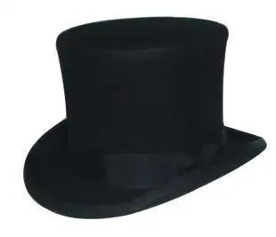 100% Wool Magic Top Hat & President Derby, Felt Jazz Cap & Equestrian Style, Gentleman Formal Hat Collection