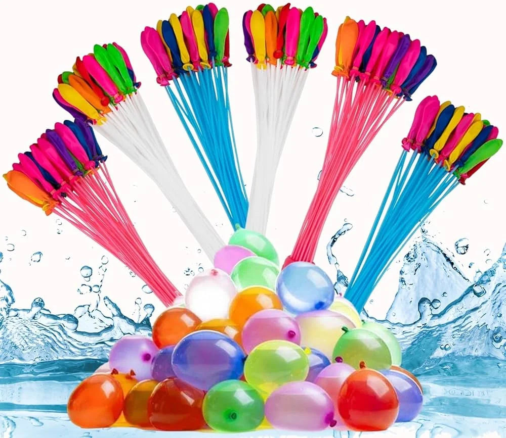 111Pcs Summer Water Bombs: Fast Fill Water Balloons for Pool Party, Outdoor Team Game, Beach Splash Toy, Festival Decor