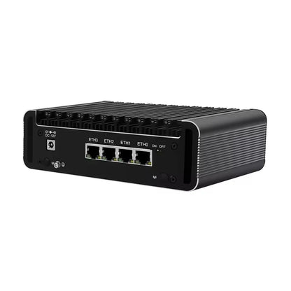 Topton 4x2.5G LAN Fanless Firewall Mini PC Intel Celeron J6413 J6412 NAS Computer Server 2xM.2 NVMe 2xSATA 1xTF Type-C 5xUSB