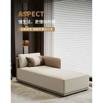 Simple Modern Chaise Longue Sofa for Small Apartment Living Room Bedroom Leisure Beauty Couch Hotel Homestay