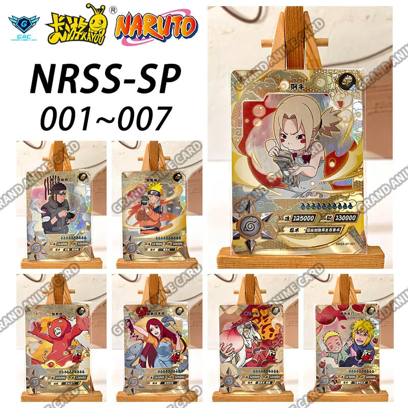 Kayou Genuin Anime Naruto Card NRSS SP Full Series No.001-007 Single Card Rare Card Tsunade Collection Game Children's Toy Gift