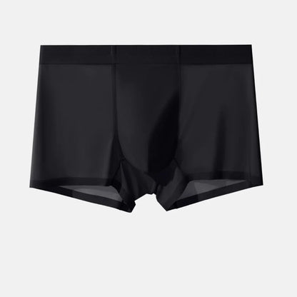 20D Ultra-Thin Transparent Ice Silk Men's Underwear 3A Antibacterial Breathable Crotch Quick-Drying Nude Seamless Boxer Shorts