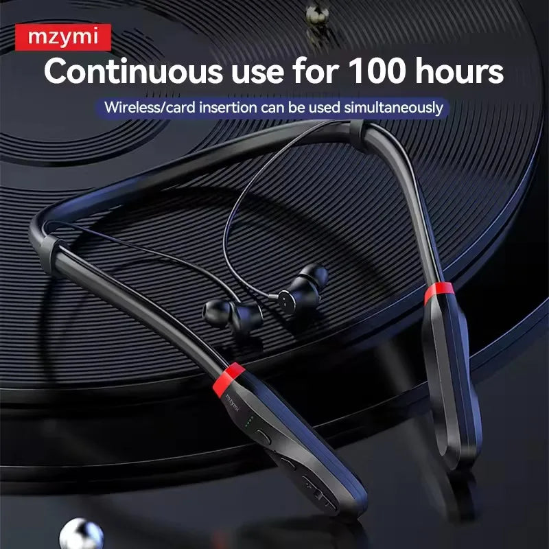mzymi i35 Neckband Earbuds Bluetooth In Ear Wireless Earphones 9D Sound Sport Headset Waterproof Headphones for XIAOMI With Mic