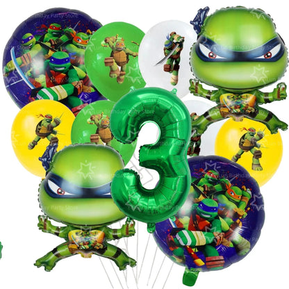 Cartoon Turtles Birthday Party Decorations Tableware Tablecloth Cup Plate Bag Napkins Balloon Baby Shower Turtles Party Favors