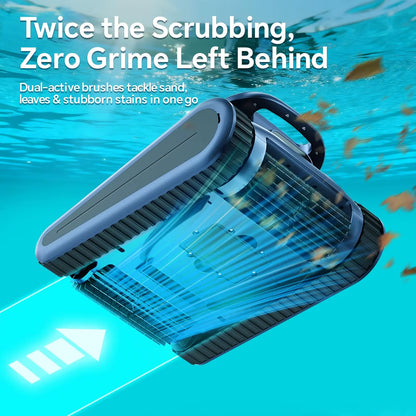 Seauto Crab Pro Robotic Pool Vacuum, Wall-Climbing Robot, Suitable for Walls and Floors of 2000 Square Feet