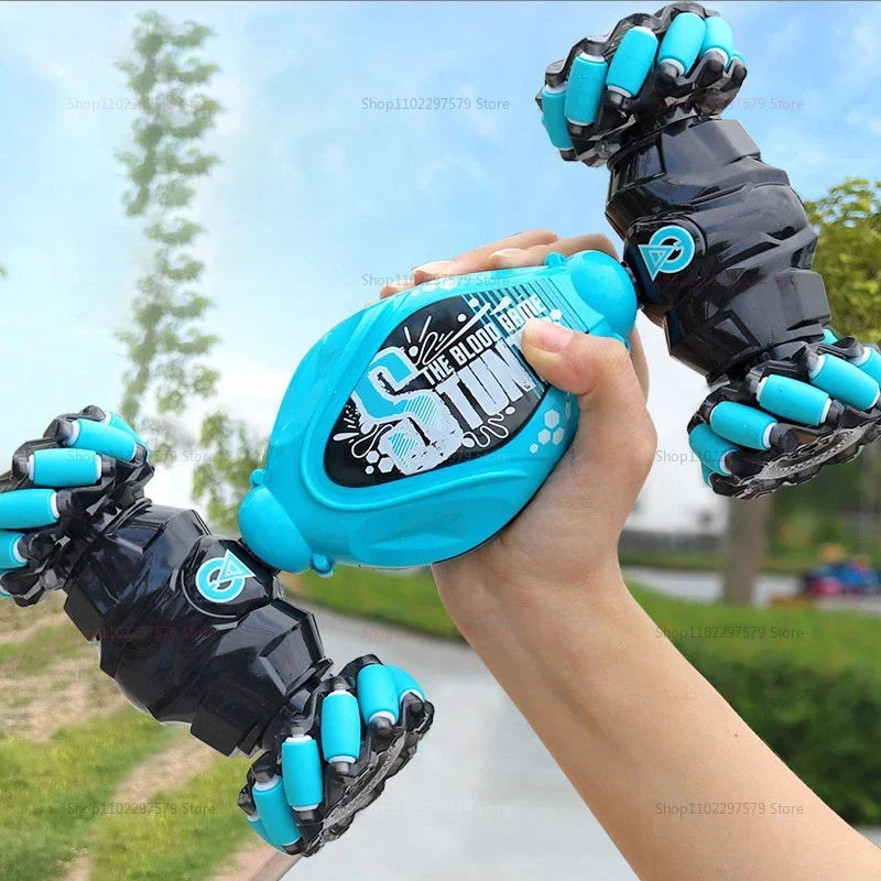 New 4WD RC Drift Car 360° Rotation Music LED Lights Gesture Remote Control Stunt Cars Climbing Off-Road Toys For Kids Teens Gift