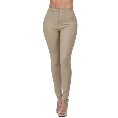 2025 New 7 Colors High Waist Slim Fit Jeans For Women Fashion Stretch Skinny Denim Pencil Pants Casual Female Trousers S-2XL